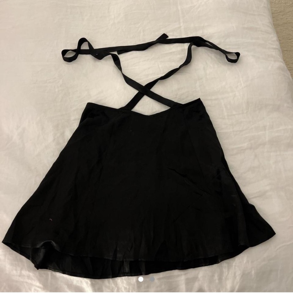 Reformation silk mini skirt